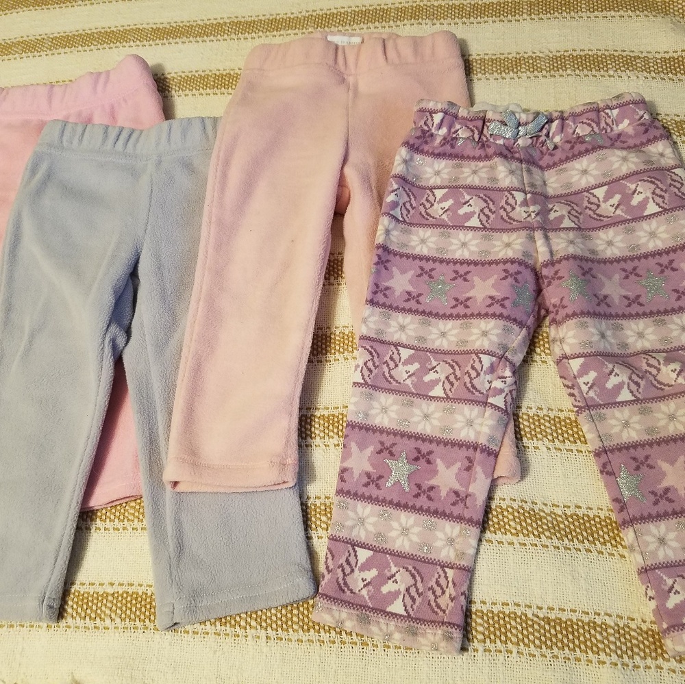 2T Fleece Pants Bundle / Lot (Girls)